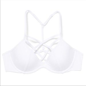 PINK Strappy Front T-Back Bikini Top